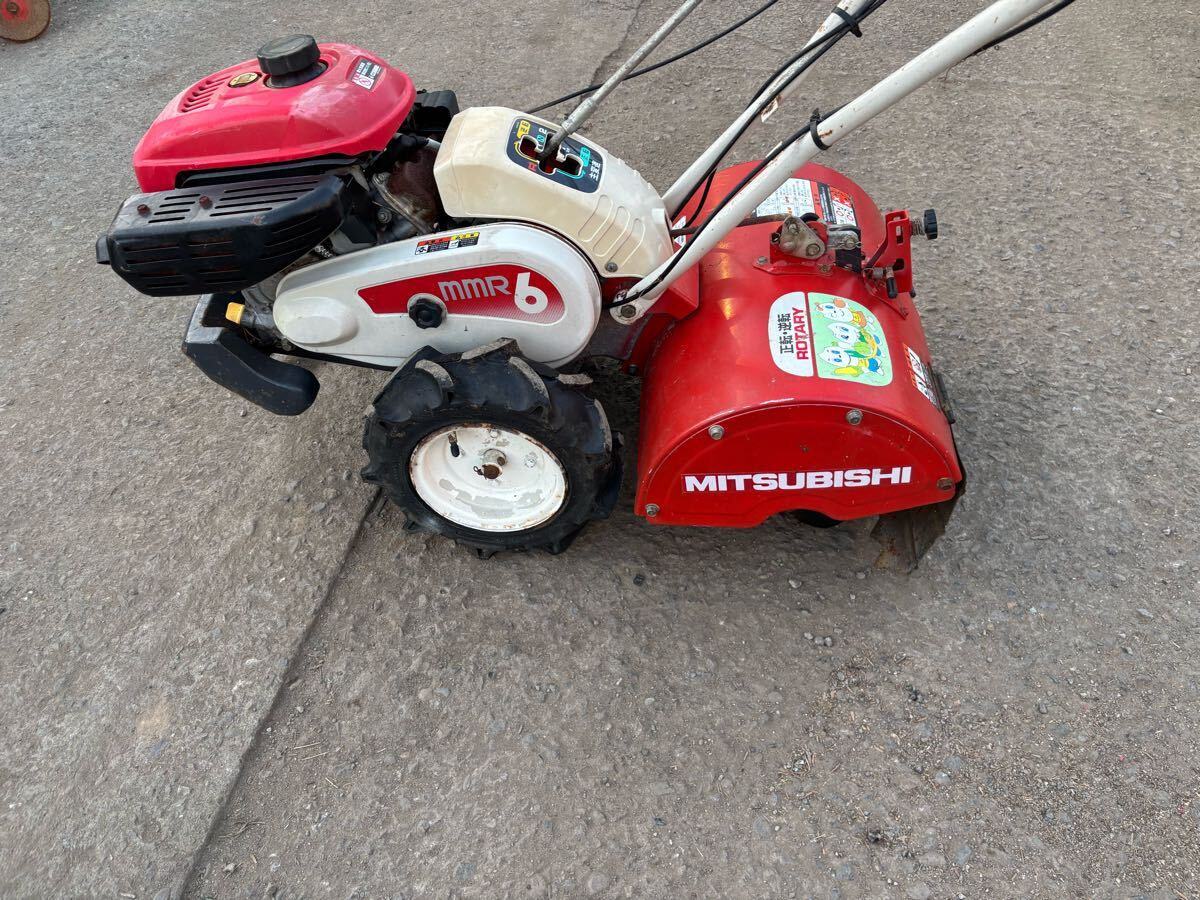 001 三菱農機 MMR6 管理機 一軸W正逆ロータリー ミニ耕うん機。拍卖