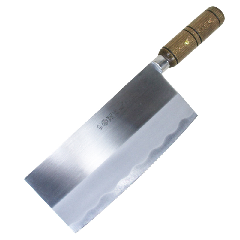 送料無料 中華包丁 日本製 本格庖刀 関鍔蔵作 木柄 8インチ(刃渡り200mm)拍卖