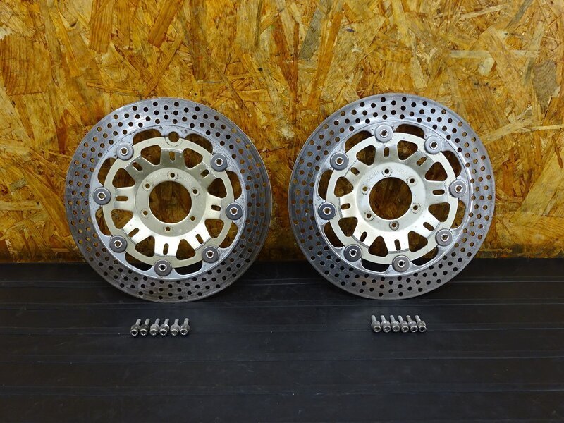 【251038】CBR250RR(MC22)◇ フロントブレーキディスクローター ブレーキディスク 錆/段付き有 ※検索:NSR250R MC21 MC18 MC16拍卖