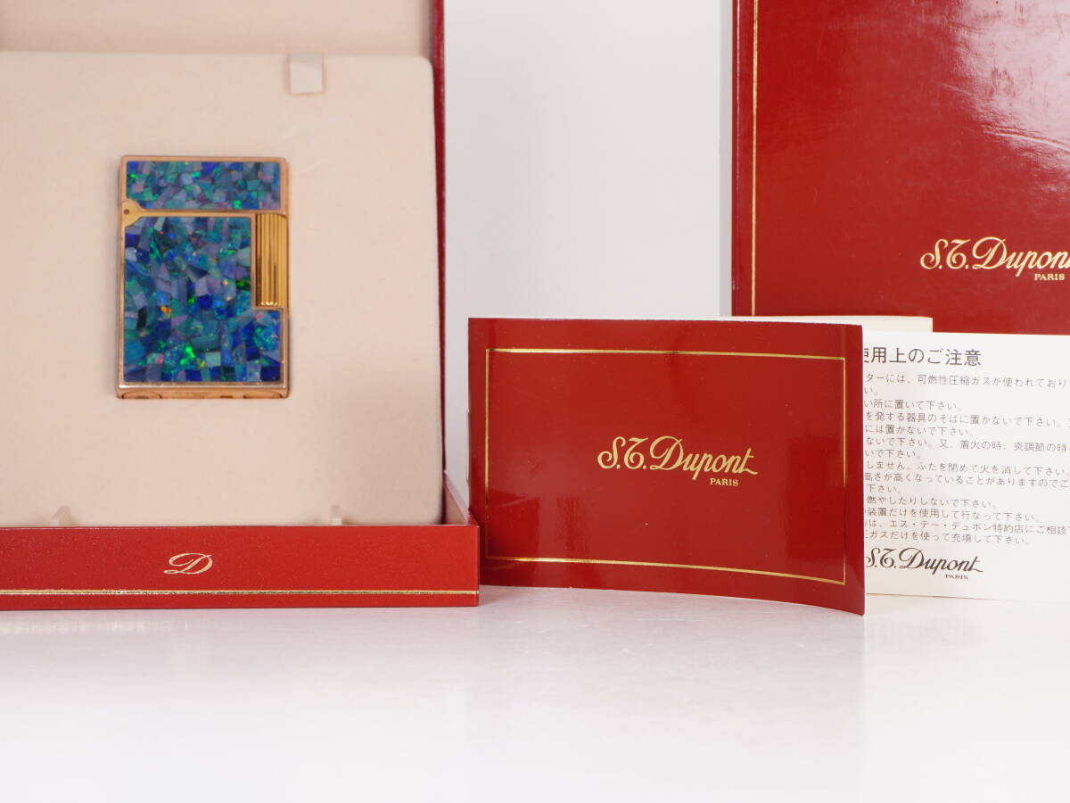 S.T. Dupont デュポン L2 ガスライター オパールモザイク 箱・保証書付 現状品拍卖