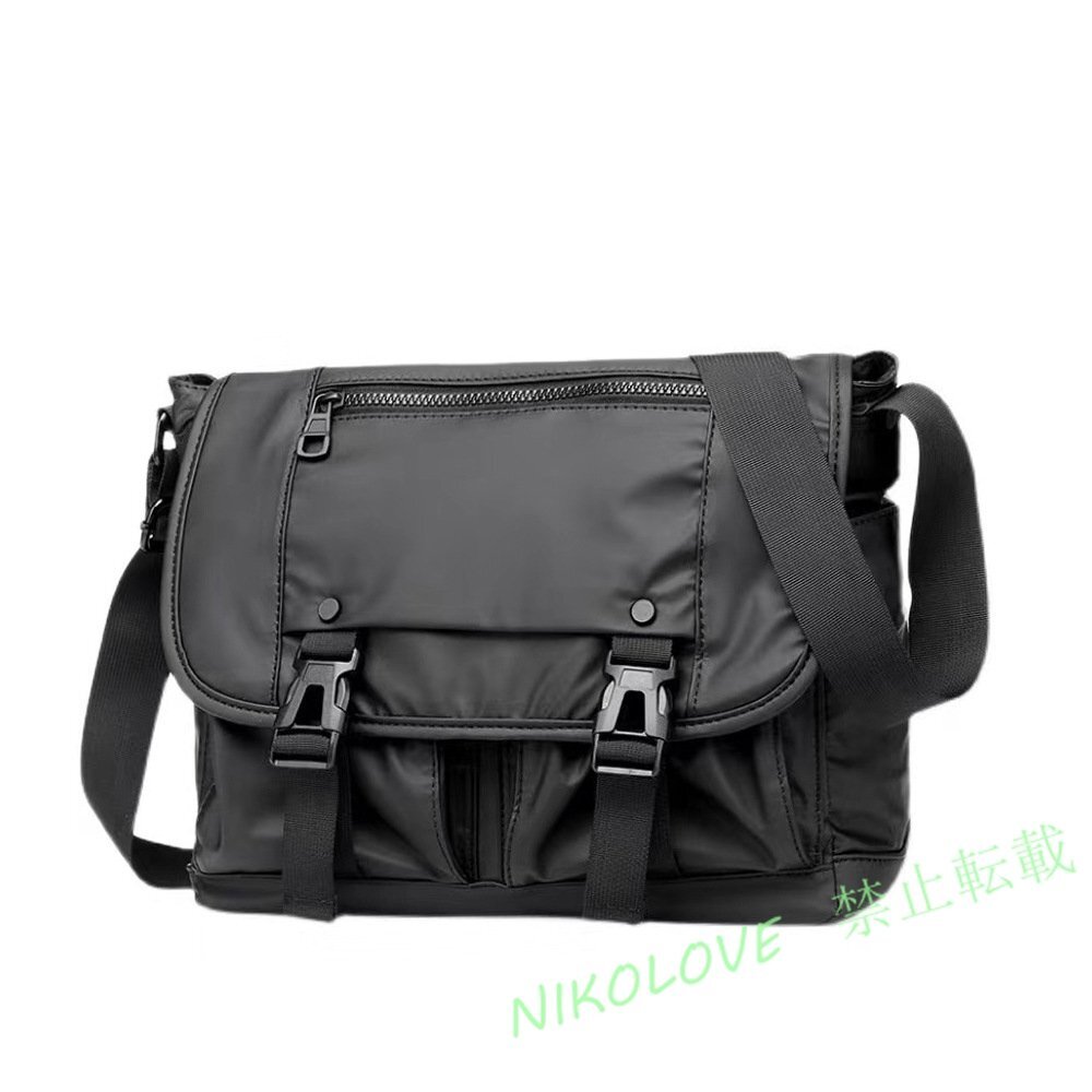 ☆新品希少ショルダーバッグ旅行 oxford自転車鞄かばん 上質メンズ ブラック拍卖