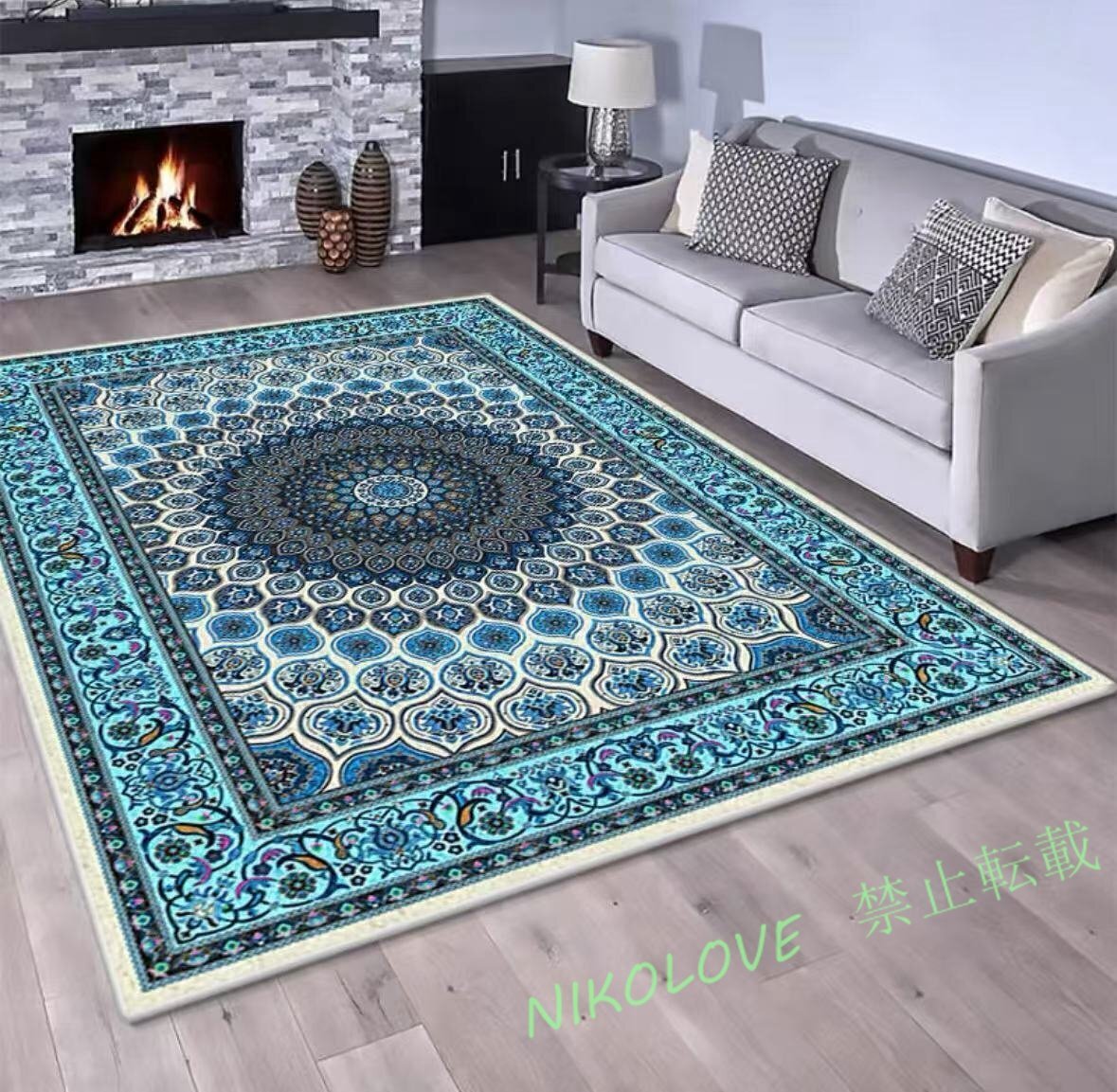 ☆新品/綺麗 レトロ アメリカ式 豪華 家庭用カーペット 寝室 カーペット玄関マット/ウィルトン/滑り止め付160cm*230cm拍卖