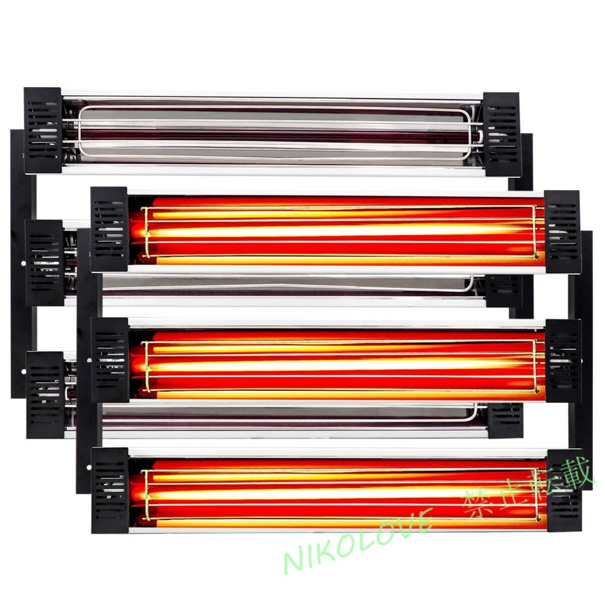新品6000W塗装ヒーター赤外線ヒーター塗装スプレーペイントベーキングルーム 6X1000Wペイントランプ ボディリペア 塗装乾燥ヒーター ペイ拍卖