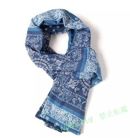 ☆新品カシューフラワー バンダナ ペイズリー ストール マフラー 2柄タイプ スヌード スカーフ メンズ レディース ヴィンテージ デニム拍卖