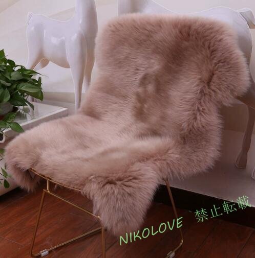 ☆新品 室内芸術ムートン高級贅沢 メリノ種羊 天然ムートン100%ラグマット ムートンラグ1p70*110cmムートンフリース ファー マット拍卖