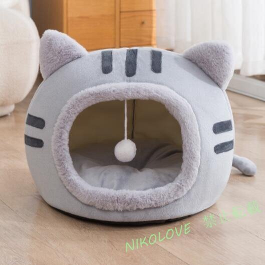 新品猫ベッド ねこ ハウス 冬 猫のベッド 洗える 暖かい 子犬 小型犬 ベッド ドーム型 キャット ベッド もこもこ クッション付き ふかふか拍卖