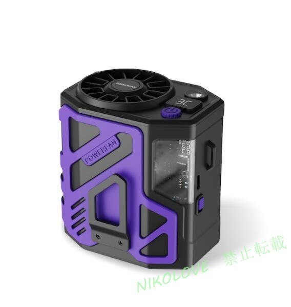 腰掛け 扇風機小型 首かけ 首掛け扇風機 3WAY 羽なし ベルトファン 最大20時間送風 大容 6000mAh 携帯 手持ち 卓上 USB充電式紫拍卖