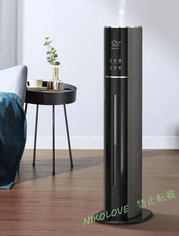 ☆新品 加湿器超音波式タワー型uv除菌マイナスイオン9L大容量4重除菌48H連続運転自動湿度調節上部給水スチーム式 空気清浄機 上から給水拍卖