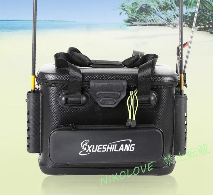 ☆新品フィッシングバッグ 40L 大容量 釣りボックス タックルバック 釣り用ケース タックルバッグ バッカン 釣りボックス EVA ブラック拍卖