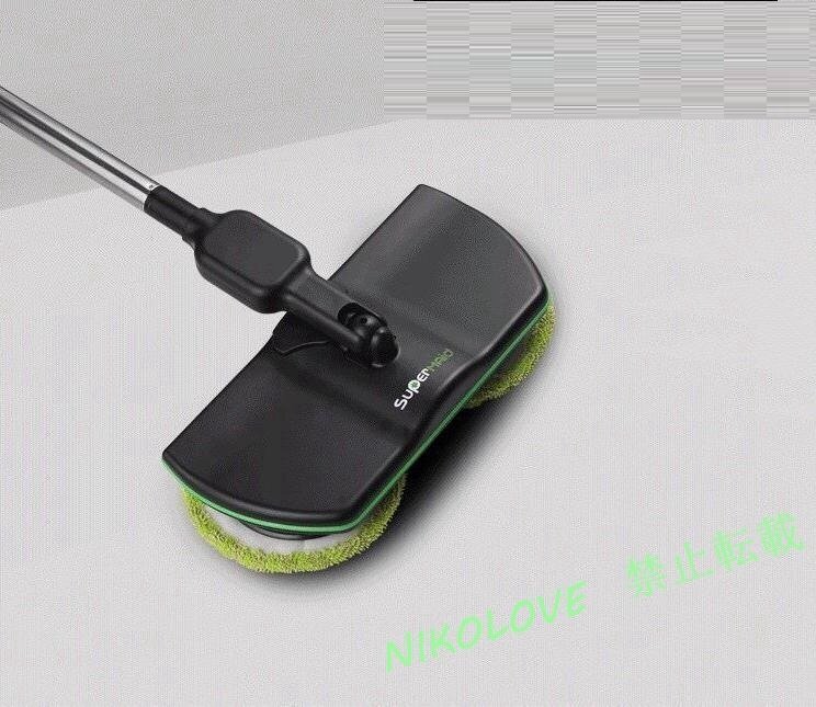 ☆新品電動 コードレスモップ クリーナー 充電式 電動モップ ワイパー 水拭き 空拭き マイクロファイバー 雑巾 自動回転 掃除機拍卖