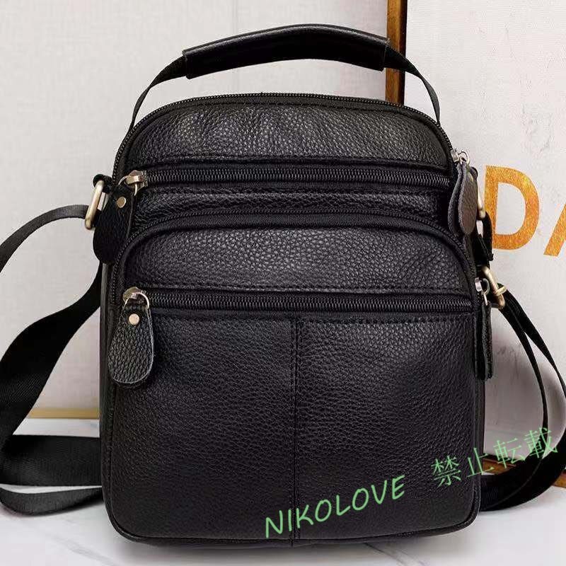 ☆新品SALE メンズショルダーバッグ 本革 牛革 メンズ 斜めがけ バッグ 通勤 大容量 黒拍卖