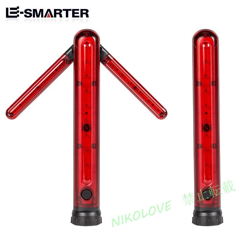 ☆誘導棒 誘導灯 合図灯 矢印ライト USB充電式 3モード点灯 交通整理 マグネット警棒 安全棒 非常灯 非常信号灯 夜間作業 工事 4個セット拍卖