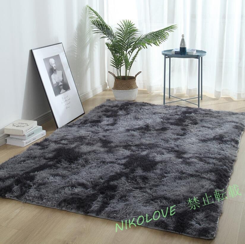 新品 超 ラグマット おしゃれ オールシーズン マイクロファイバー ラグ 絨毯 マット ホットカーペット対応 洗えるラグ 200x300㎝拍卖