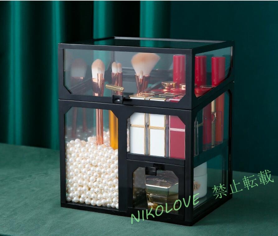 ☆新品 人気コスメ収納 化粧品収納 メイク収納 美容グッズ 洗面所 化粧水 ケア用品 棚 美容 用品 メイク 香水 小物 口紅 化粧品拍卖