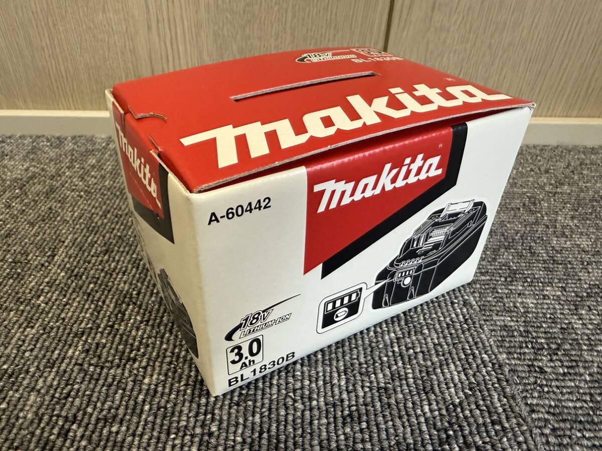 【新品・未開封品】マキタ 18V(3.0Ah) リチウムイオンバッテリ BL1830B A-60442拍卖