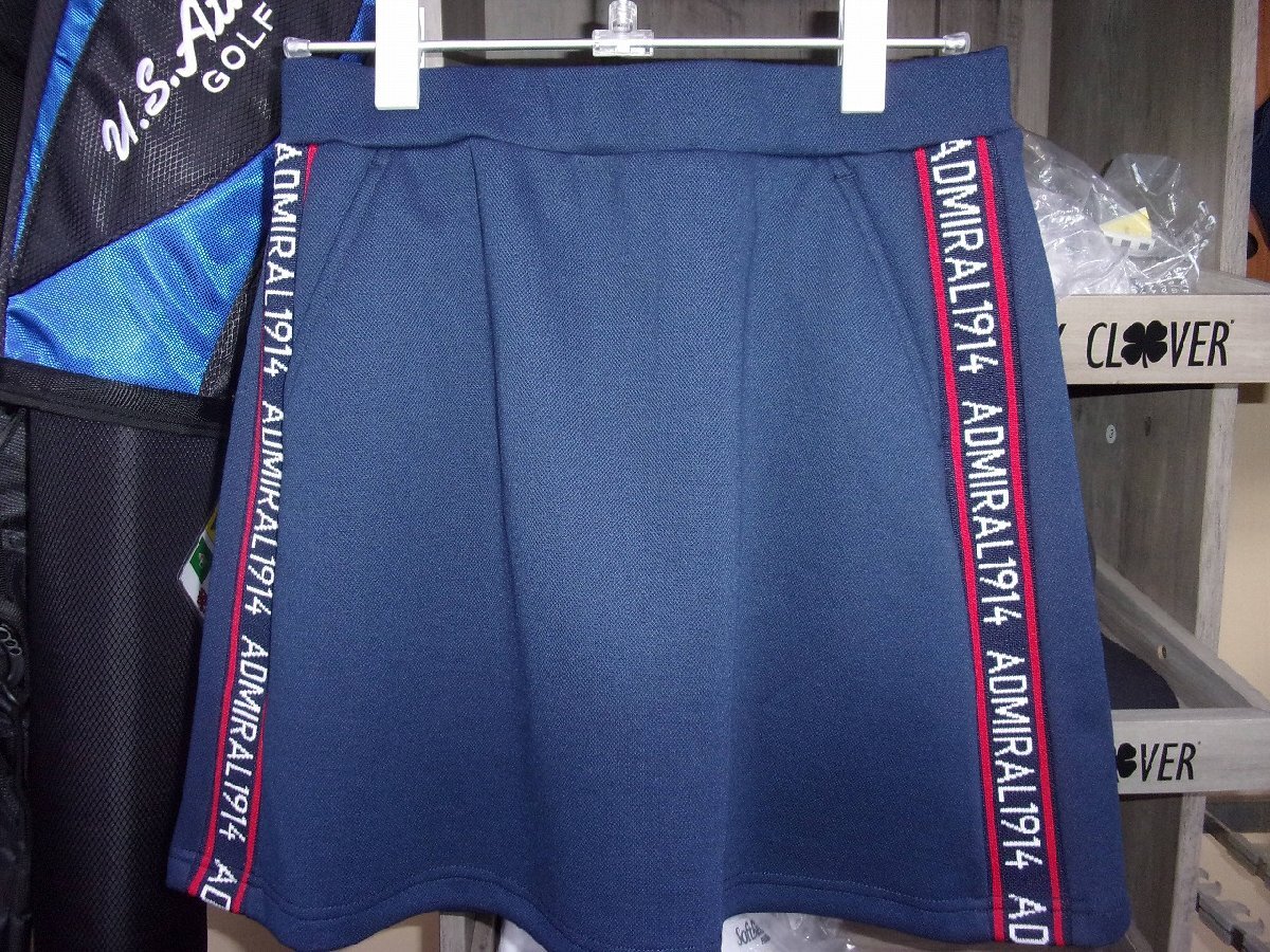 【新品】 Admiral GOLF アドミラルゴルフ ゴルフウェア スカート レディース ダンボールカノコ ロゴイージースカート拍卖