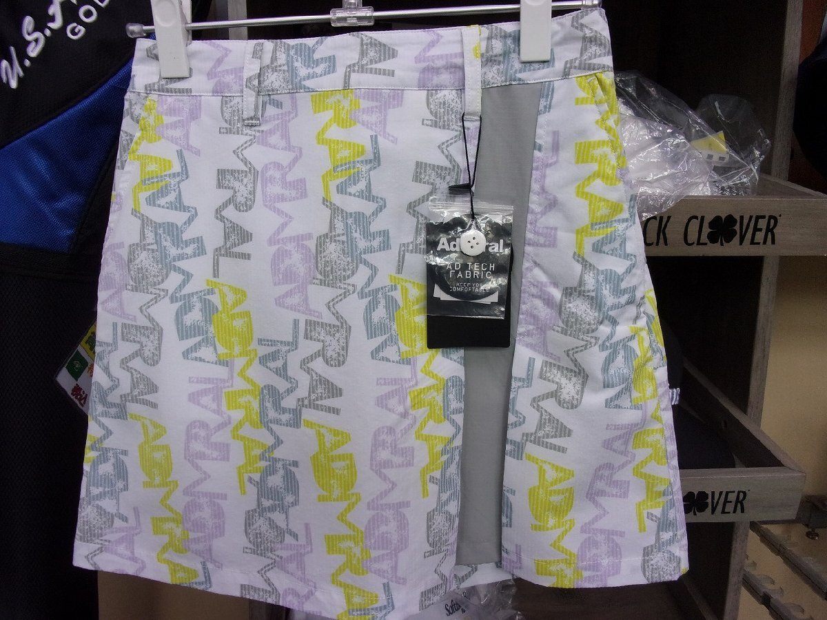 【新品】 Admiral GOLF アドミラルゴルフ ゴルフウェア スカート レディース サッカーリーフプリント拍卖