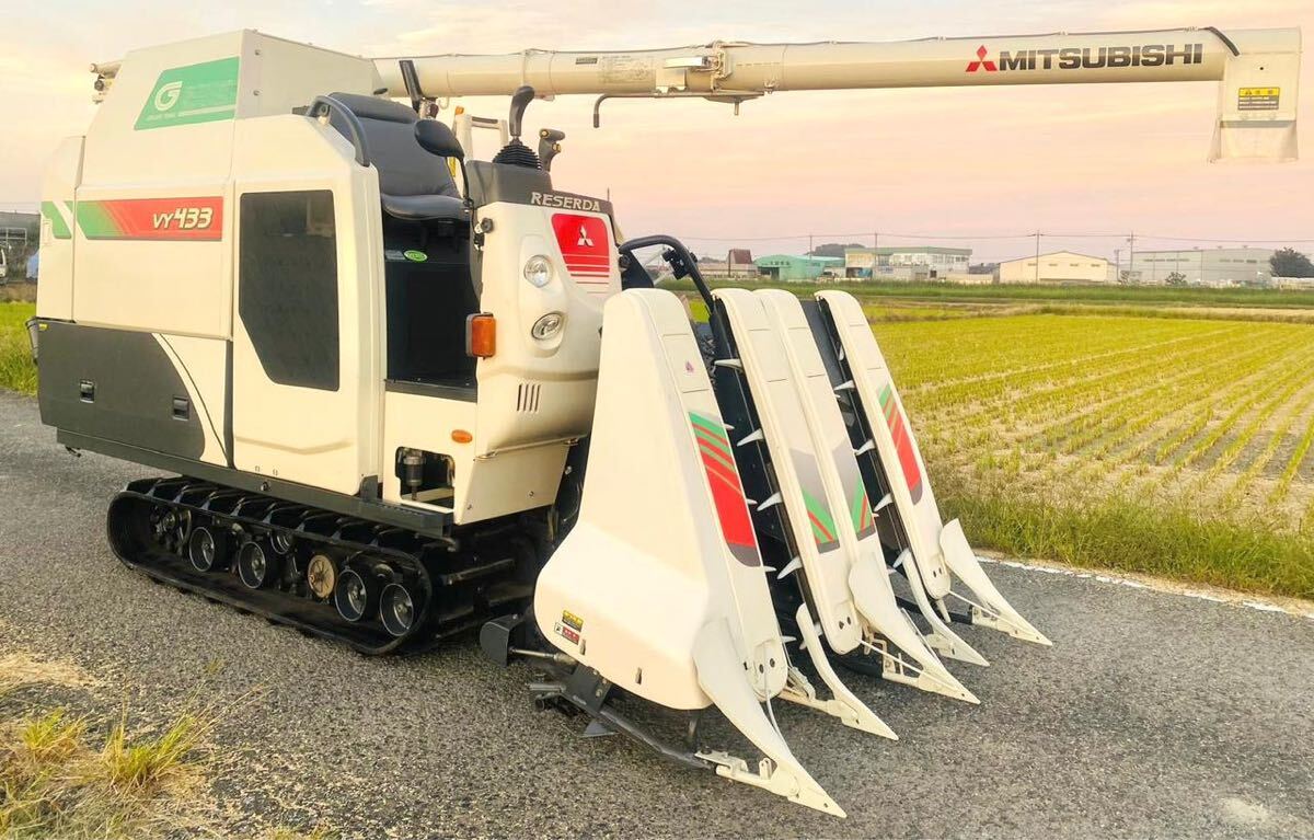 ★ 三菱MITSUBISHI コンバイン★ VY433 ★33馬力★4条刈★アフーメーター386h ★埼玉県★ 引取可★ ★拍卖