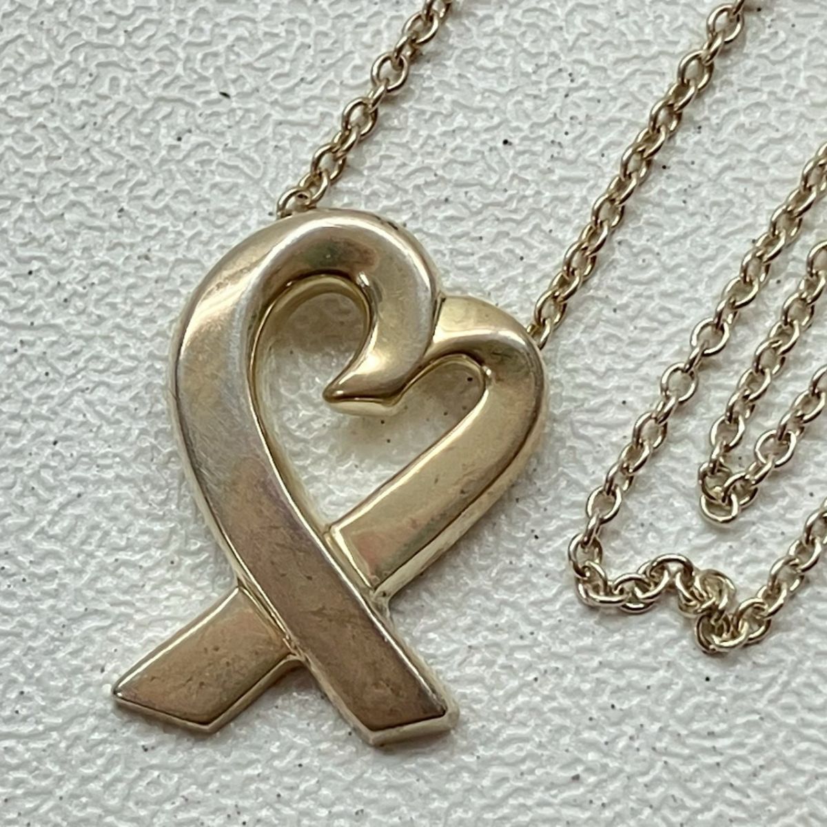 U016-H35-298★ TIFFANY&Co. ティファニー アクセサリー ネックレス ラビングハート パロマピカソ シルバー 925 シルバーアクセサリー KA拍卖