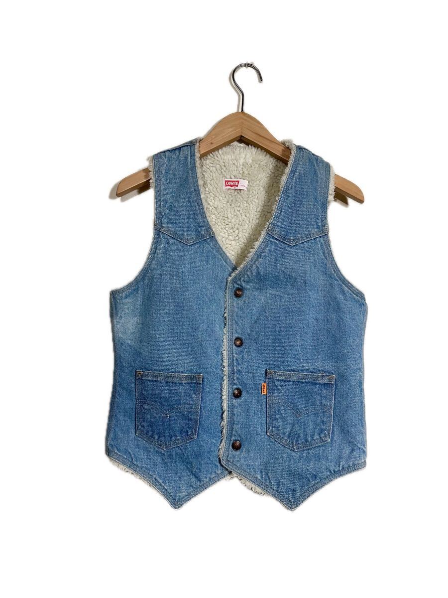 70's vintage Levi's Boa Denim Vest ヴィンテージ リーバイス 裏ボア デニム ベスト 古着 ジレ オレンジタグ 拍卖