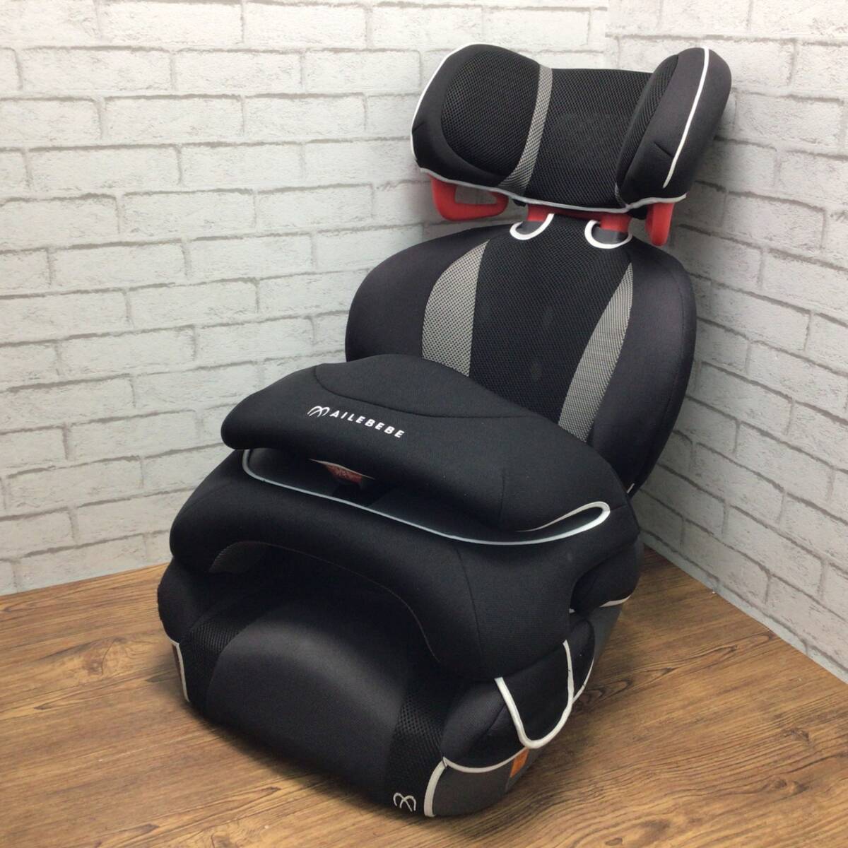 10116 AILEBEBE エールベベ ALC246 サラット3ステップ クワトロ ST ジュニアシート チャイルドシート ブラック拍卖