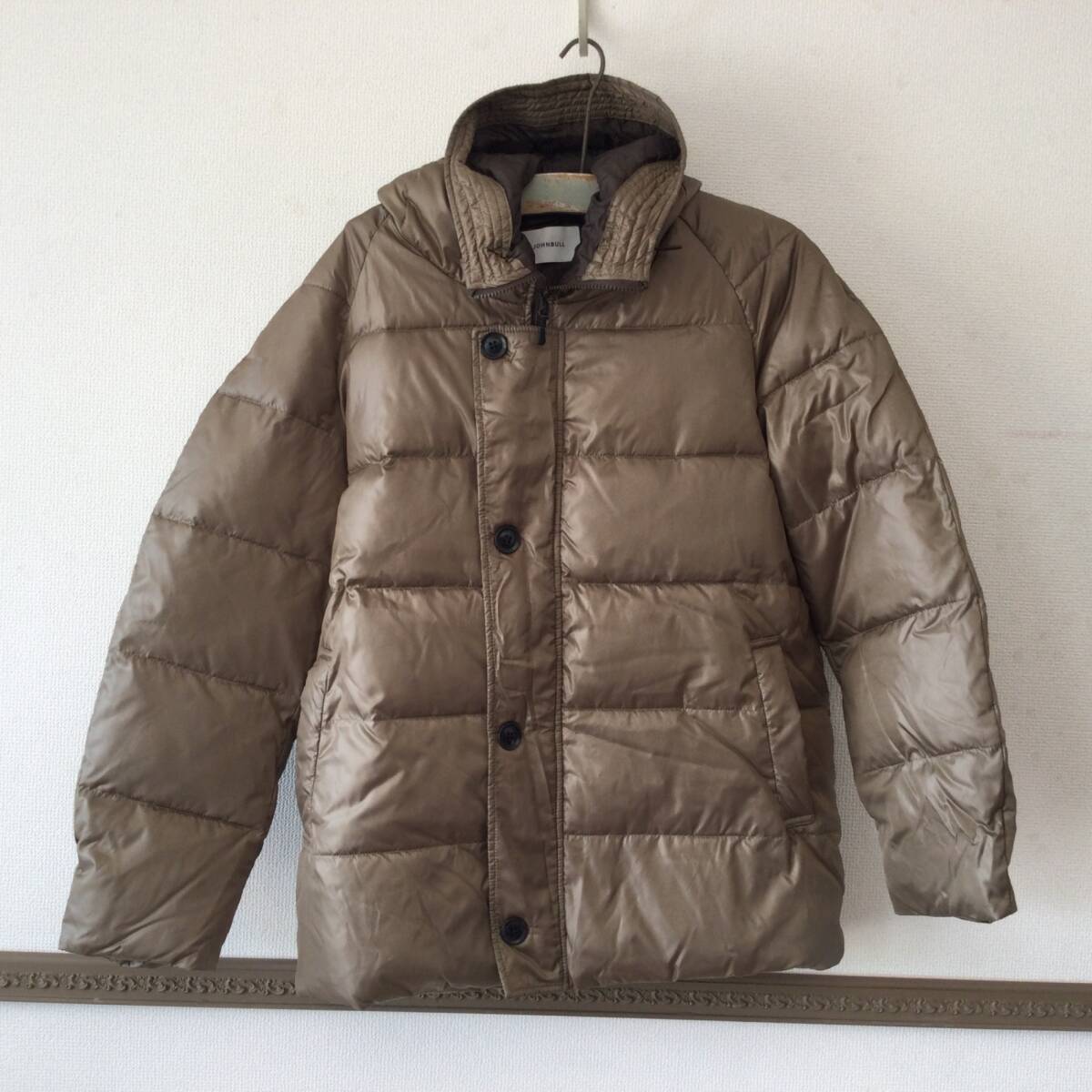 6231 JOHN BULL ジョンブル ダウンジャケット Lサイズ キャメル ポリエステル 223-0065-00拍卖