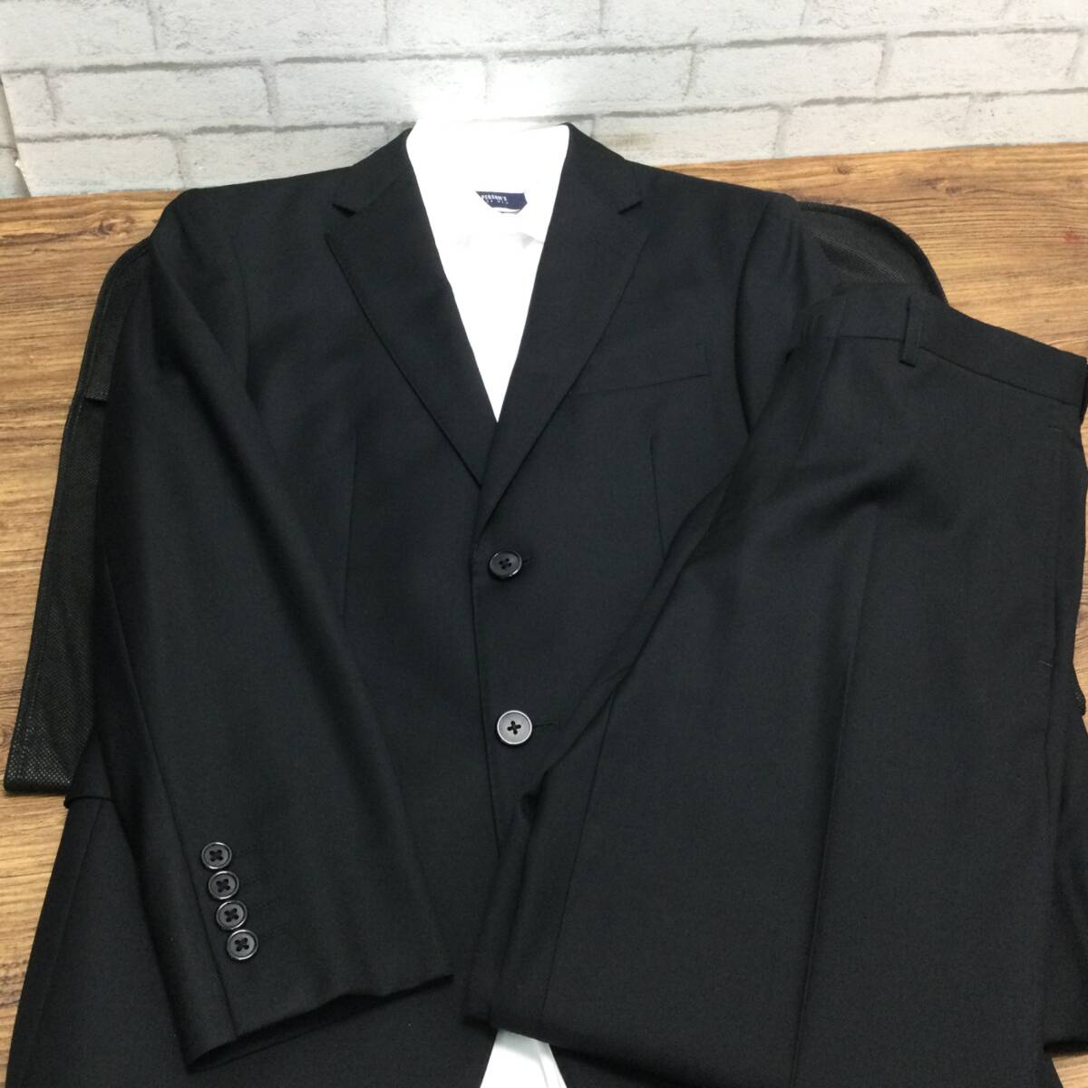 10307 【イタリア生地】JUNKO SHIMADA ジュンコシマダ 礼服 スーツ Y4 Sサイズ Yシャツ付き Vitale Barberis Canonico ヴィターレ拍卖