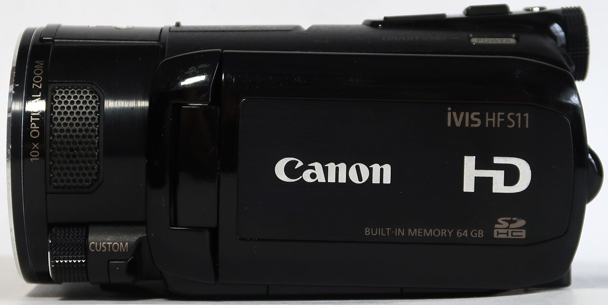CANON, iVIS HF S11, HDビデオカメラ, 64GBメモリー, 動画有効画素数601万画素,光学10倍ズーム,中古拍卖