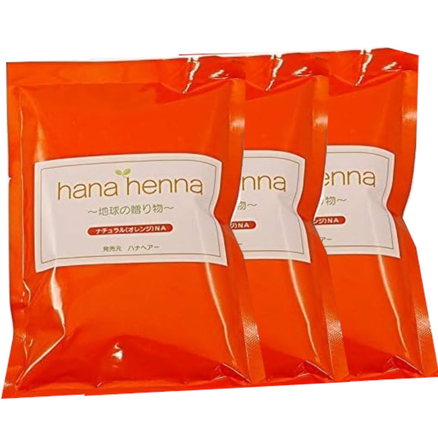 ハナヘナ ナチュラル 300g ヘンナ 白髪染め 100g3セット拍卖