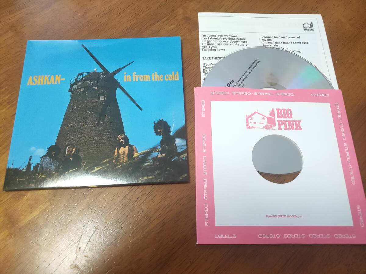 ≪BIGPINK≫ ASHKAN/in from the cold 紙ジャケット拍卖