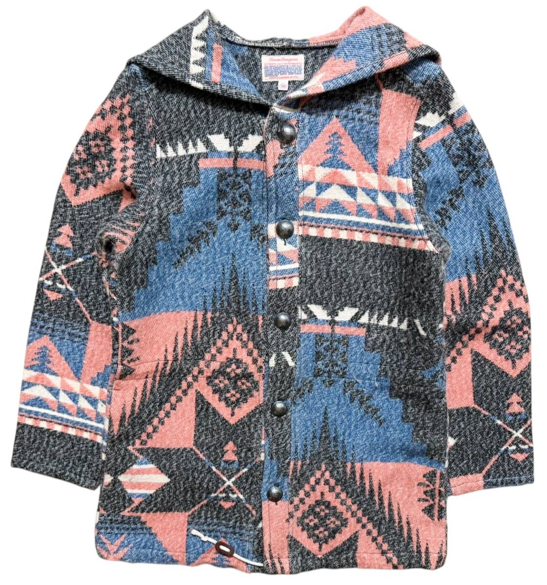 DENIM DUNGAREE デニムダンガリー デニムアンドダンガリー オルテガ柄 ネイティブ柄 ジャケット コート 160拍卖