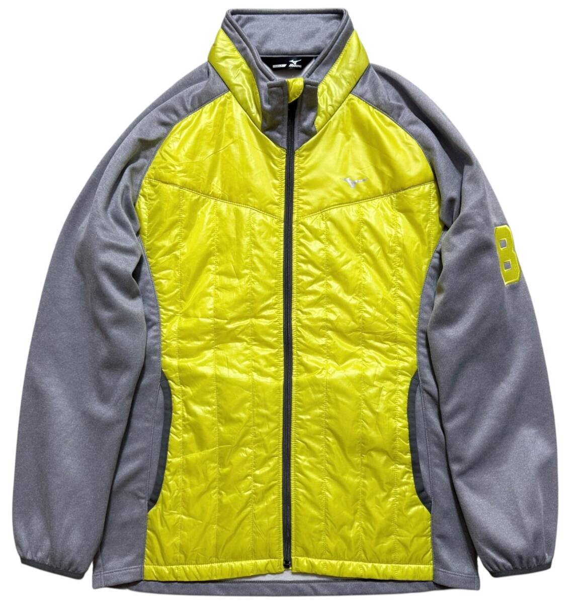 MIZUNO GOLF ミズノゴルフ 秋冬モデル ブレスサーモ 87 ジップアップジャケット ゴルフジャケット M イエロー/グレー拍卖