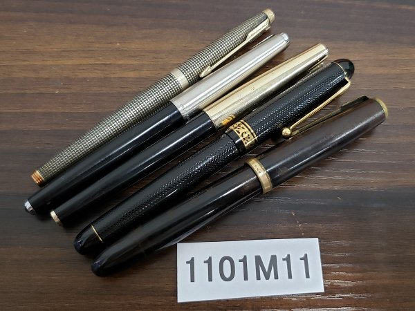 1101M11 筆記用具 万年筆 おまとめ PARKERパーカー PILOTパイロット など 14K 刻印あり拍卖
