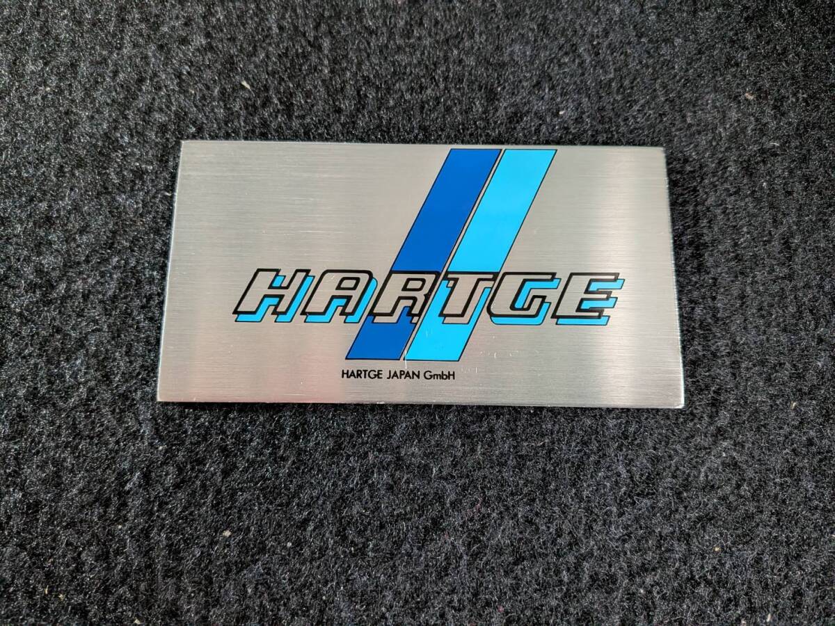 当時物!ハルトゲ コンプリートカー用 エンブレムプレート HARTGE H3 H5 H6 H7 H8 SP BMW E24 E28 E30 E31 E32 E34 E36 R31 M30 M20 GTS拍卖