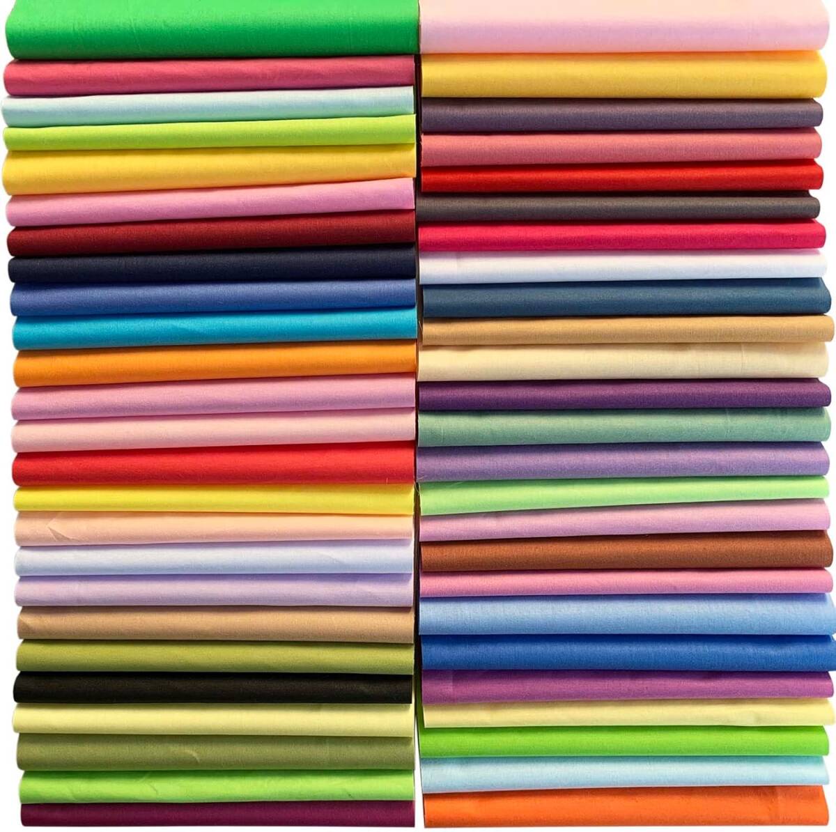 50枚 生地 布 無地 20×20cm DIY手芸用 綿100% ハンドメイド パッチワーク布 DIY 手芸用品 拍卖