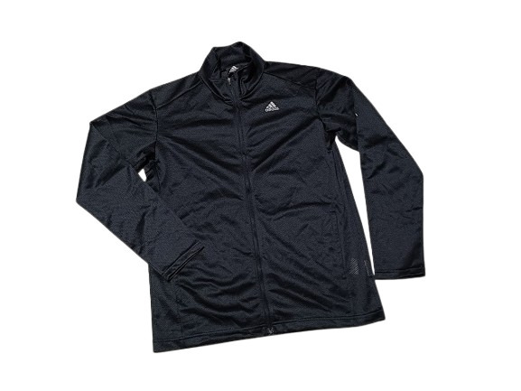 【USED 美品】アディダス/adidas メッシュ トップス【M】黒/ブラック◆ジャージ 陸上 スポーツ 運動 マラソン ジョギング トップス拍卖