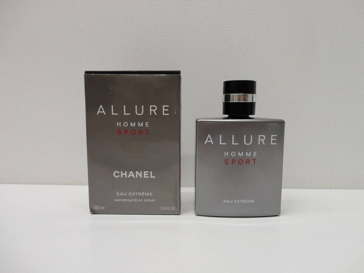 11964 香水祭 CHANEL シャネル ALLURE HOMME SPORT EAU EXTREME 100ml 中古品 オーデトワレ 残量不明 箱 アリュール オム スポーツ拍卖