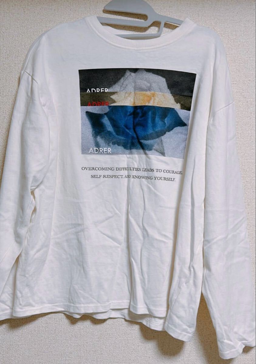 ADRER heavy cotton flower graphic big long-t/ヘビーコットンフラワーグラフィックロングT Mサイズ拍卖