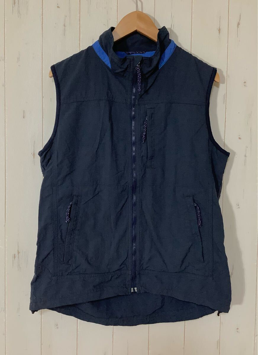 そ1780 AIGLE エーグル ナイロンベスト M ネイビー 拍卖