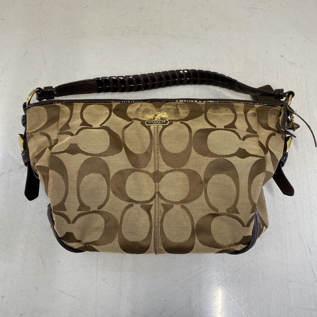 ◎201 COACH コーチ ハンドバッグ J1120-18903 シグネチャー拍卖