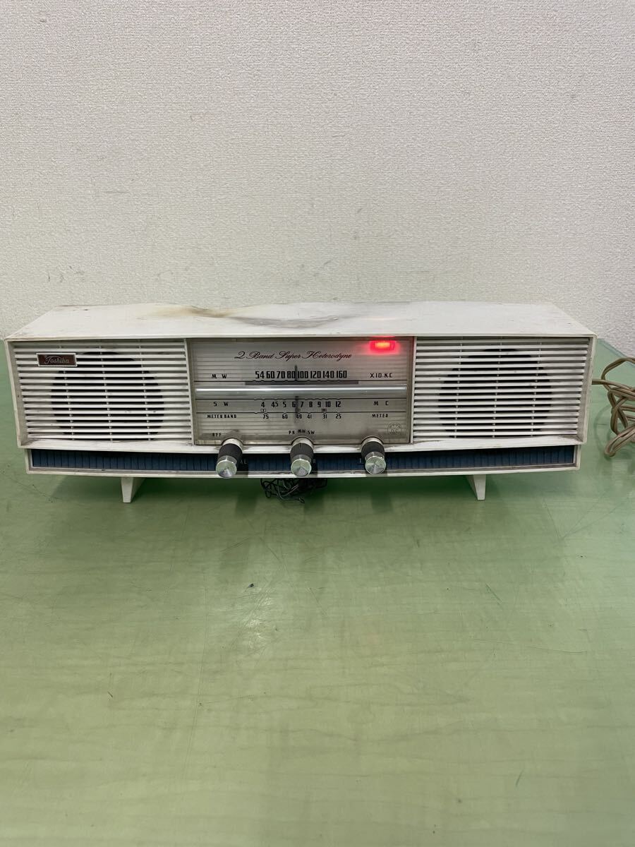 ※165 東芝 TOSHIBA ラジオ 当時物 昭和レトロ アンティーク 通電確認済み 訳あり拍卖