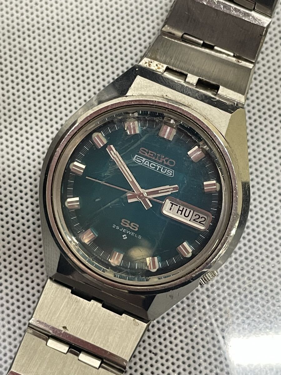 ※170 SEIKO セイコー 5ACTUS 25石 メンズ腕時計 自動巻き 6106-7690 可動品拍卖
