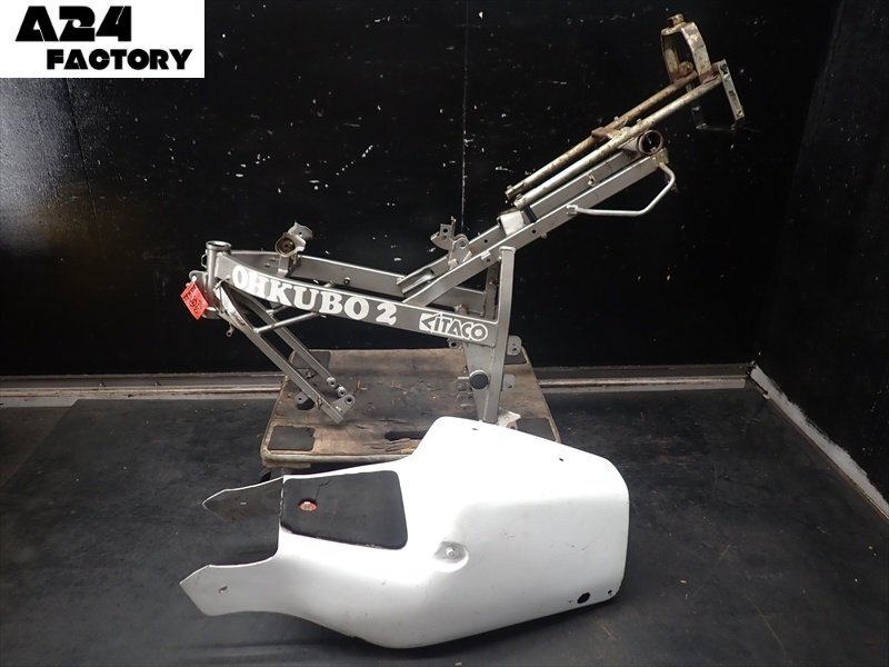 【同梱不可】 A1R7-0930 ヤマハ TZM50R フレーム 曲がり無し 書類付き シートカウル付き 【4KJ-082~ 1994年式 動画有】拍卖