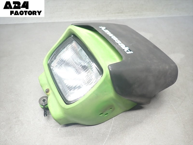 B1R7-1016 カワサキ スーパーシェルパ フロントカウル ヘッドライト 純正 【KL250G-029~ 2002年式 動画有】拍卖