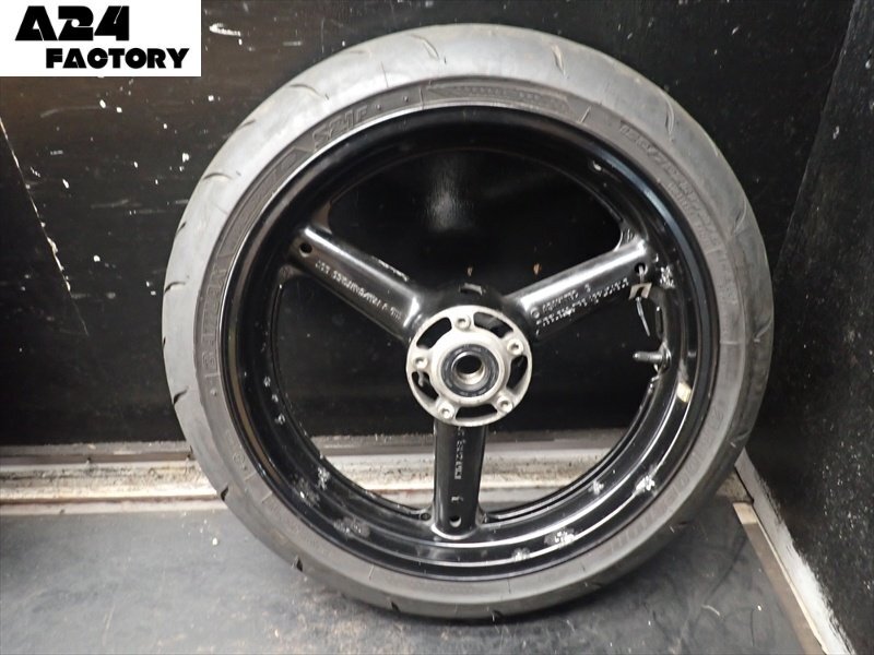C1R7-1023 スズキ GSX1300R ハヤブサ フロントホイール タイヤ 【JS1GW71A45210~ 動画有】拍卖