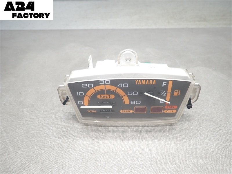 C1R77-1023 ヤマハ JOG / ジョグ 実動 スピードメーター 純正品 【2JA-174~ 1987年式 動画有】拍卖
