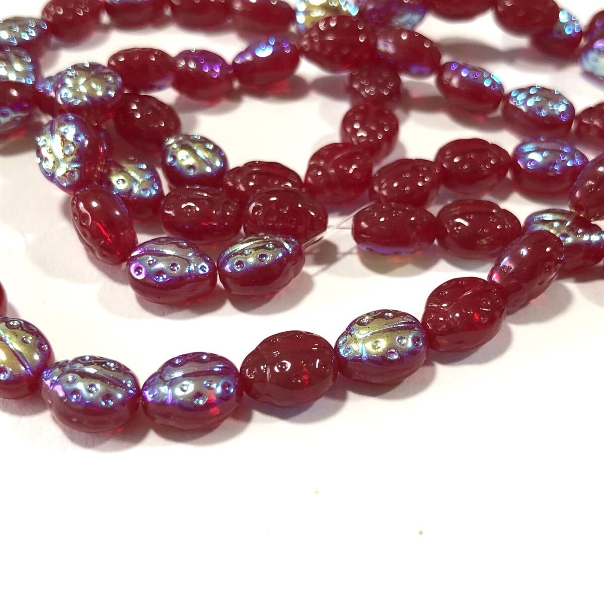 てんとう虫9mm10個 チェコビーズ cmre拍卖