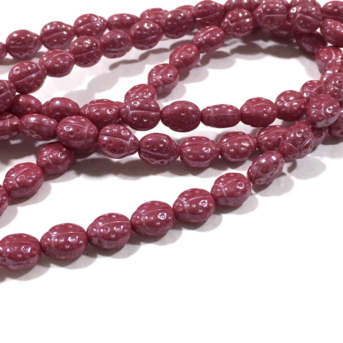 てんとう虫9mm10個 チェコビーズ lare拍卖