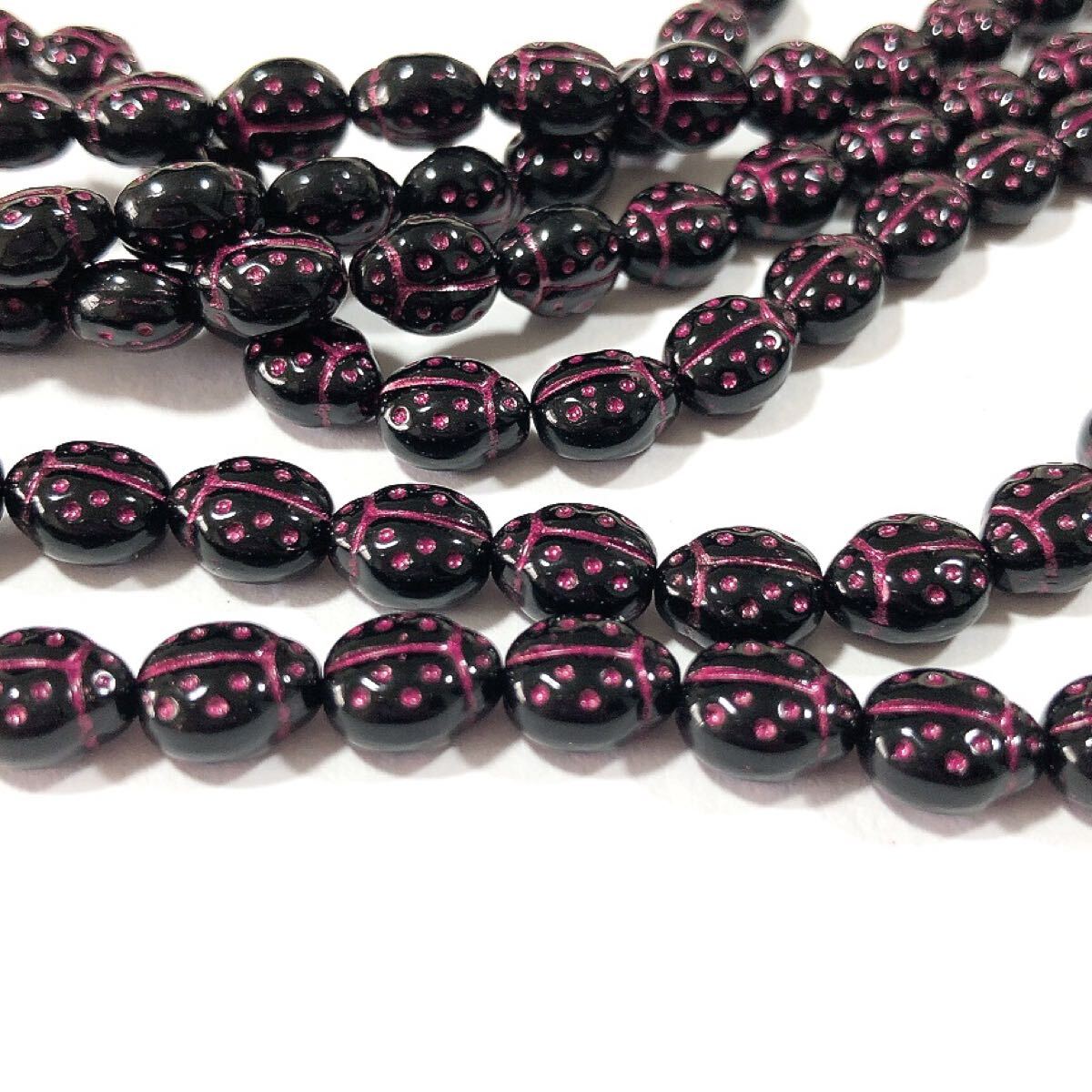 てんとう虫9mm10個 チェコビーズ bp拍卖