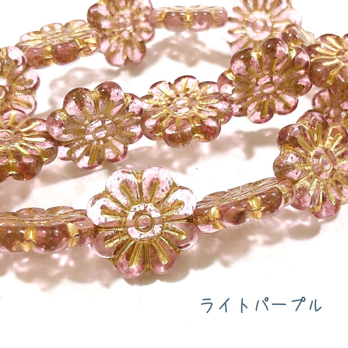 マーガレットフラワー 18㎜ 4個 チェコビーズ ripe拍卖